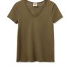 Best Mos Mosh Mmtulli V-Ss Tee Burnt Olive