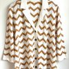 Hot Tabitha Webb Pj Top Chevron White/Gold