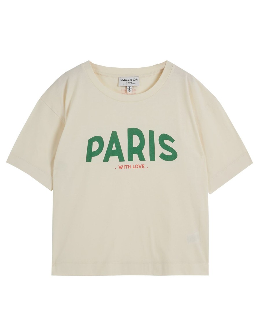 Hot Emile & Ida Zaris T-Shirt Paris Ecru/Bean