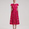 New self-portrait Poppy Midi Dress