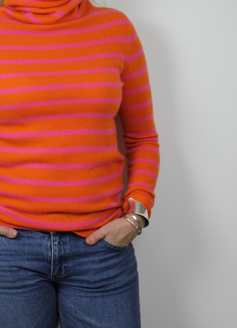 Best Sass & Edge Mulben Cowl Cashmere Orange/Tulip