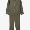 Hot BREATHE Herringbone Pyjama Khaki