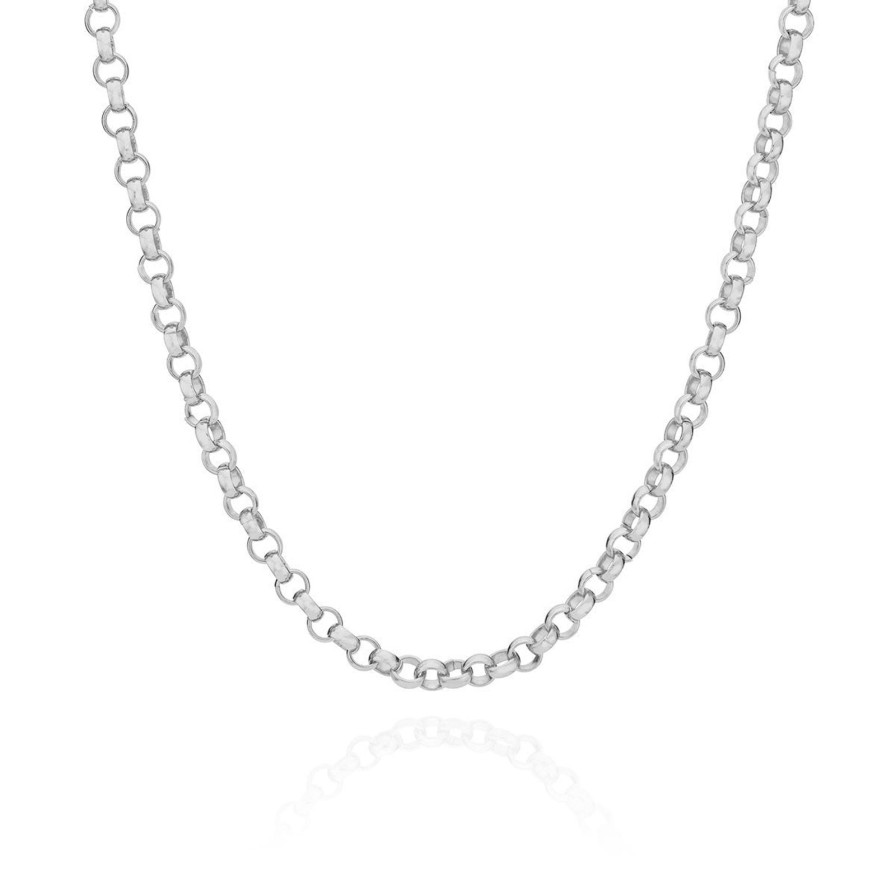 Wholesale Anna Beck Rolo Chain Collar Necklace Silver