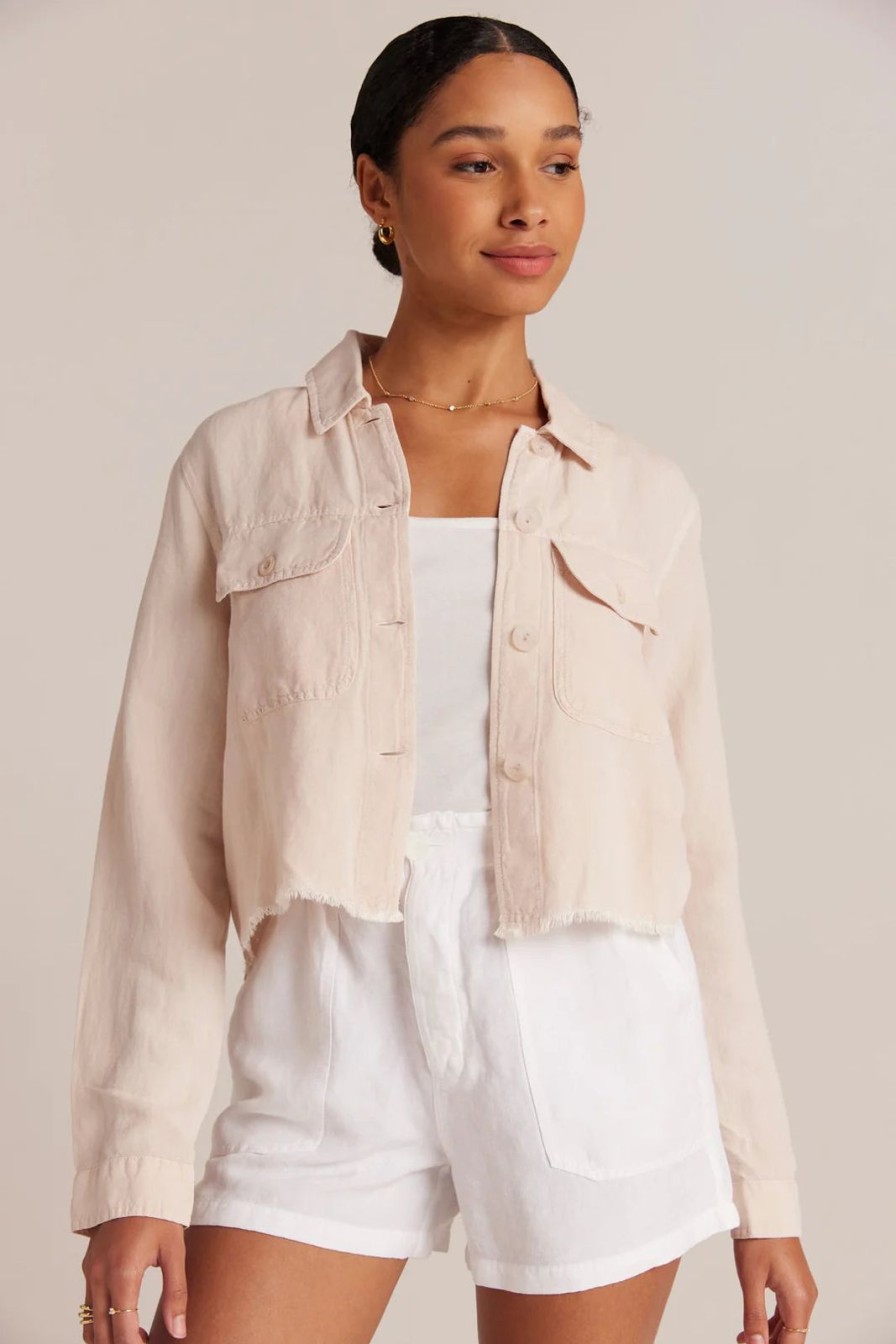 Wholesale bella dahl Lily Frayed Hem Jacket Sand