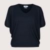 Best Not Shy Nya V-Neck Tee Black