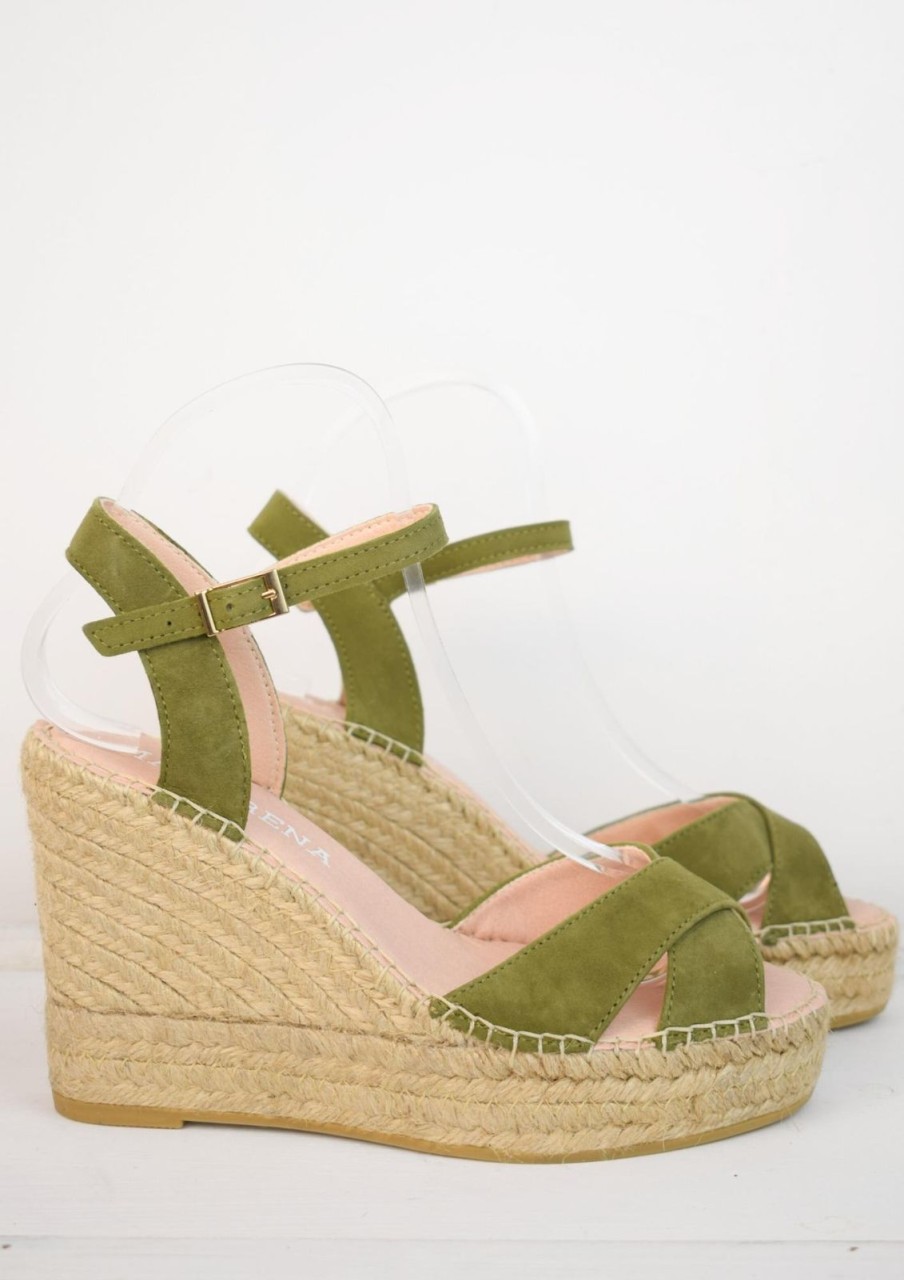 Clearance Macarena Alba Espadrille Green