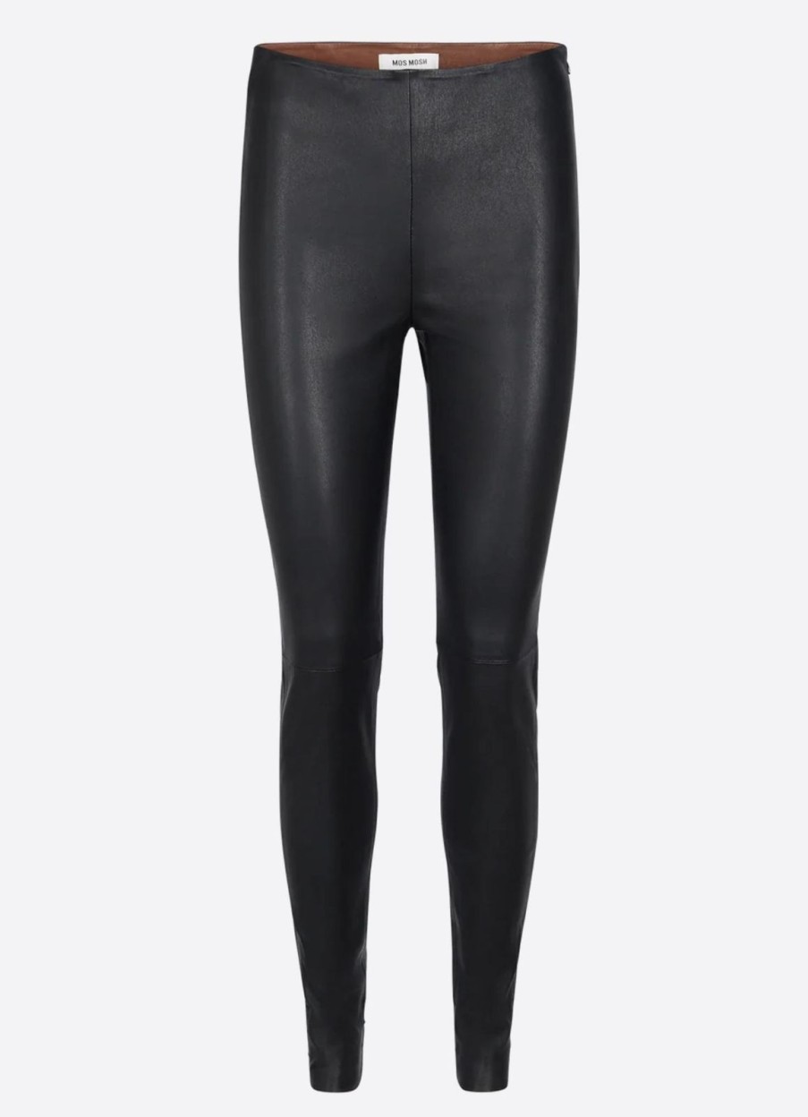 Clearance Mos Mosh Mmlucille Stretch Leather Legging Black