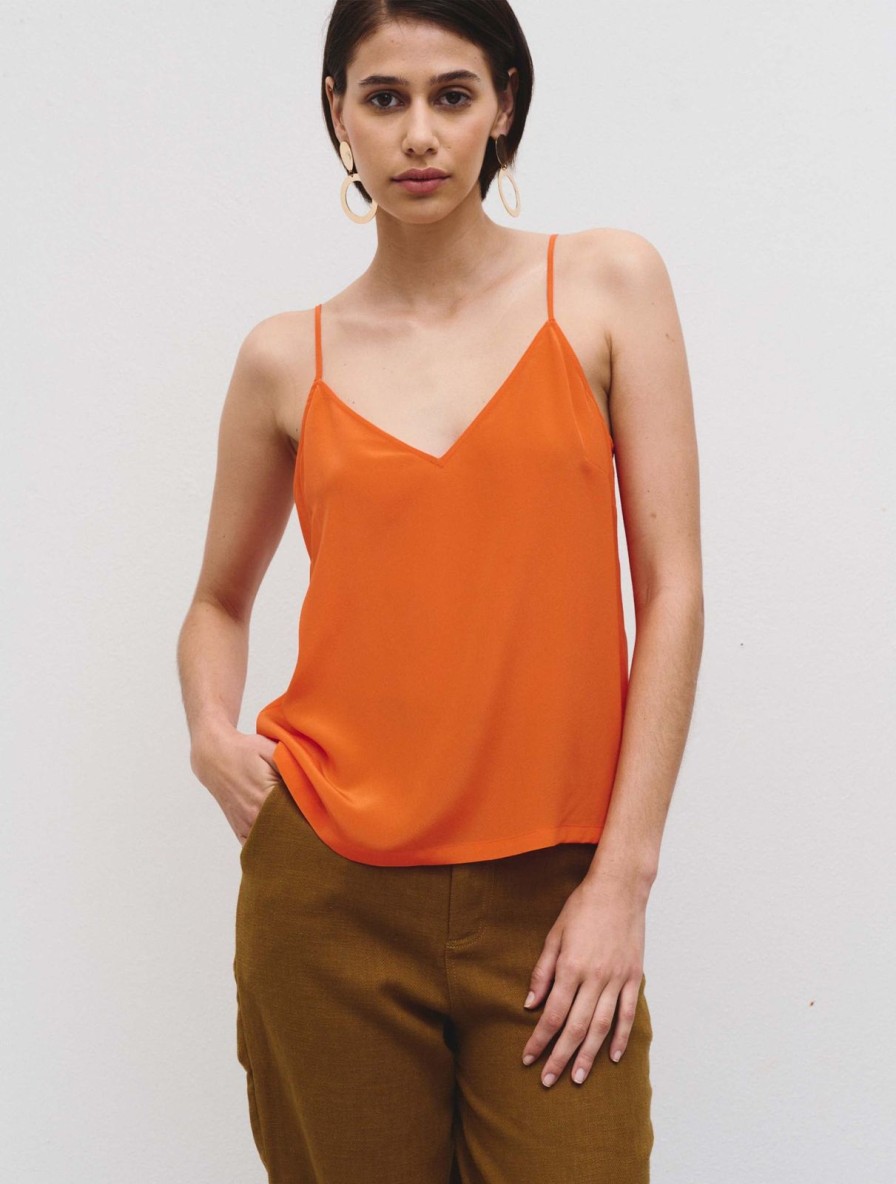 Clearance Idano Bob Tank Top Orange