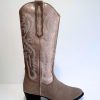 Hot DWRS Tulsa Western Boot Beige/Smoke