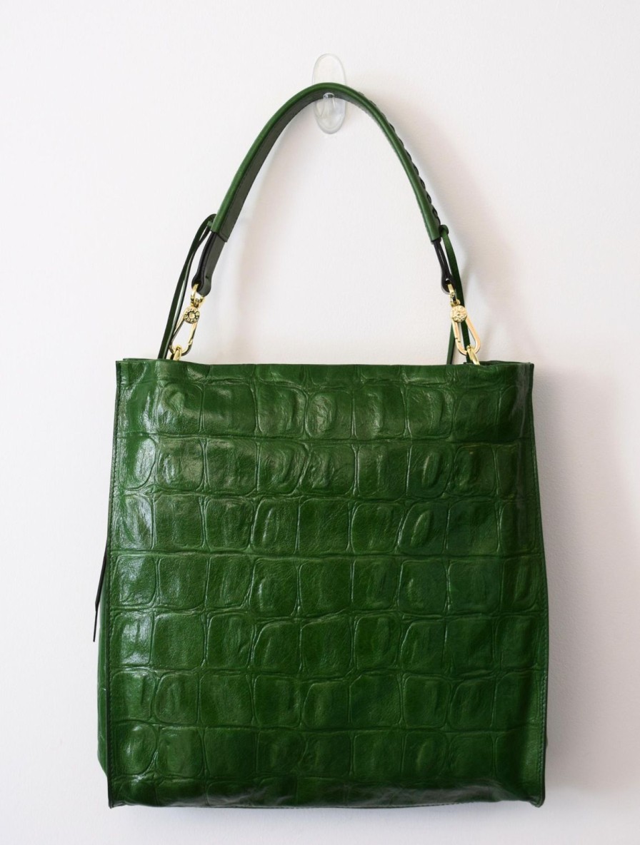 Clearance Abro Hobo Heather Leather Primitivo Green