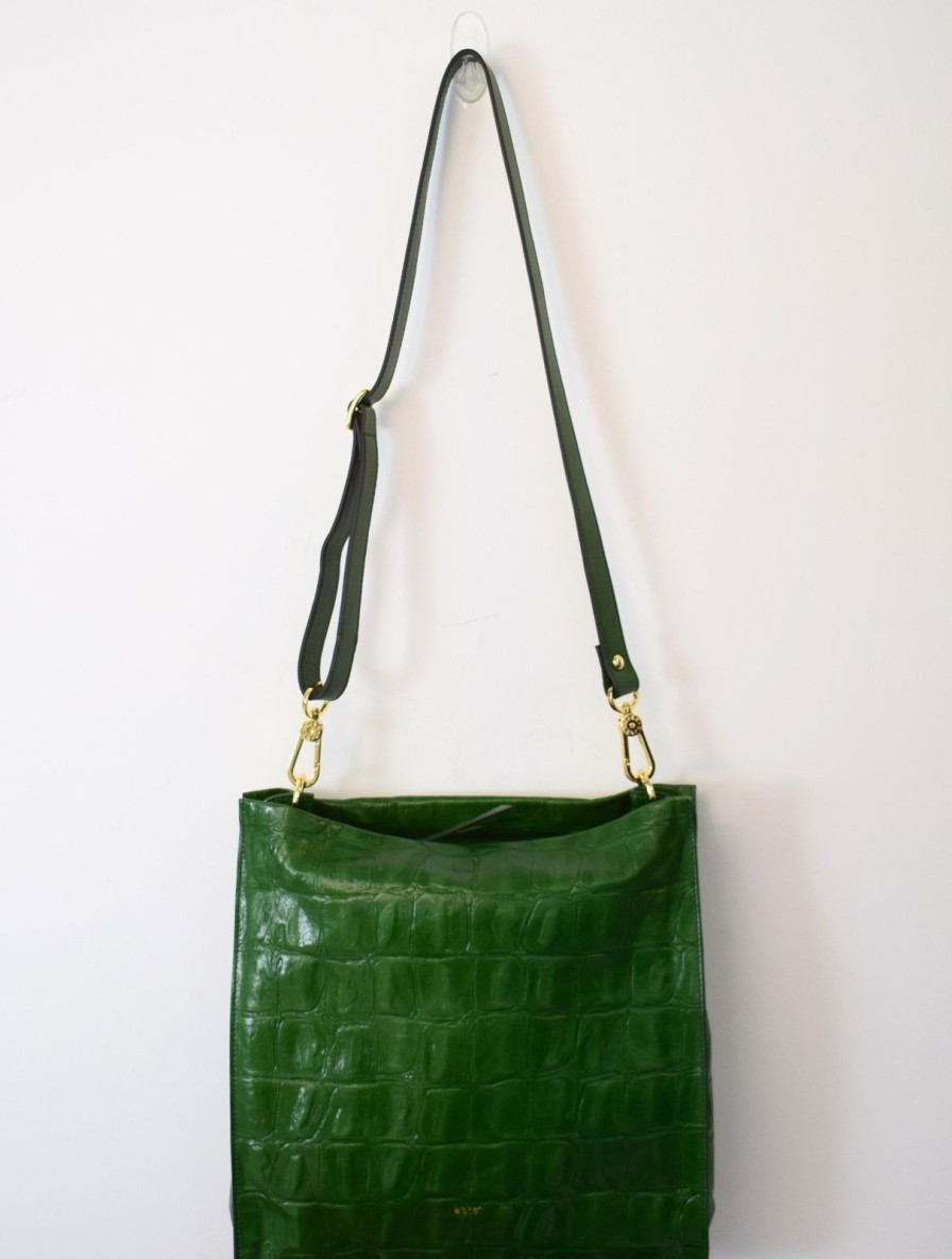 Clearance Abro Hobo Heather Leather Primitivo Green