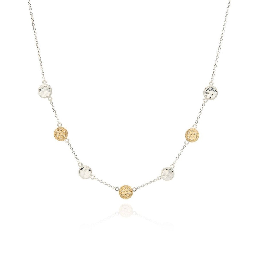 New Anna Beck Hammered Station Necklace