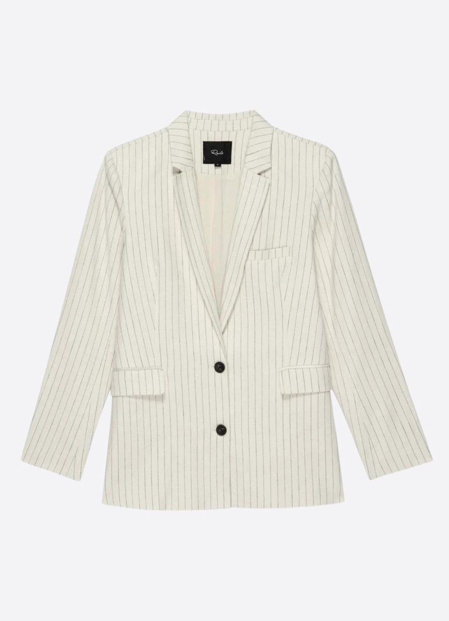 New Rails Stanton Jacket Ivory Pinstripe