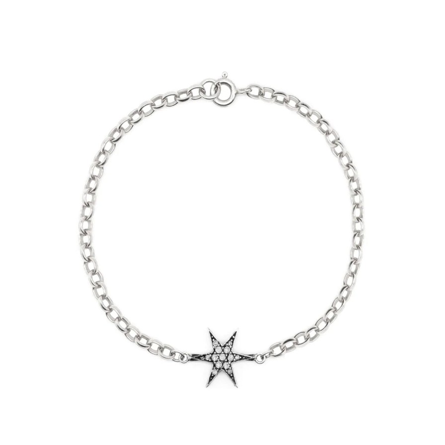 Best Kirstie Le Marque Diamond & Silver Cosmic Star Bracelet