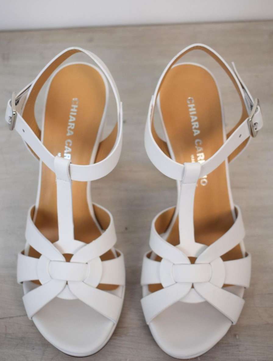 Clearance Chiara Carrino Diana Sandal Blanco