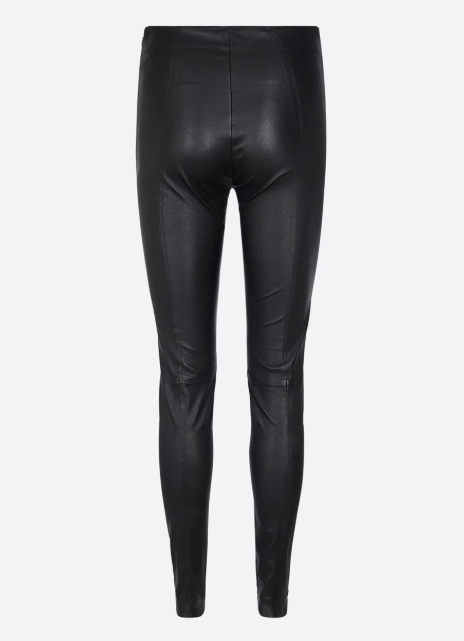 New Mos Mosh Mmlucille Stretch Leather Legging Black