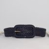 Hot Abro Tilly Plaited Belt Navy