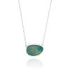 Best Anna Beck Large Asymmetrical Turquoise Necklace Silver