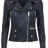 Hot MDK Seattle Leather Jacket Blue Night