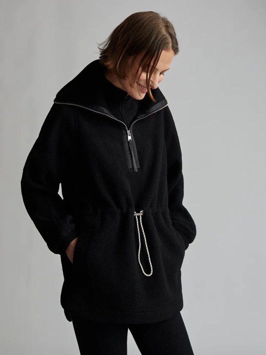 New Varley Parnel Half-Zip Fleece Black