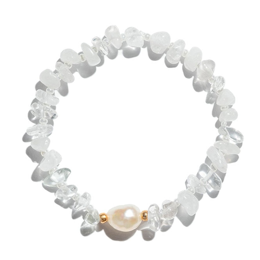 Online TINKALINK Clear Quartz & Pearl Bracelet