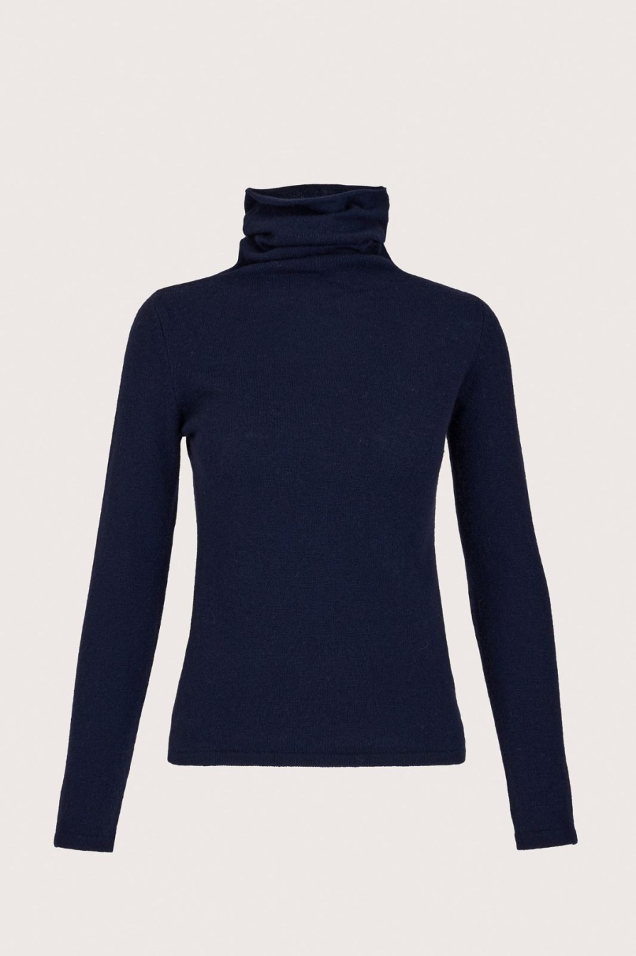 Clearance Sass & Edge Flodden Cowl Cashmere Navy