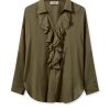 Clearance Mos Mosh Mmjelena Voile Shirt Burnt Olive