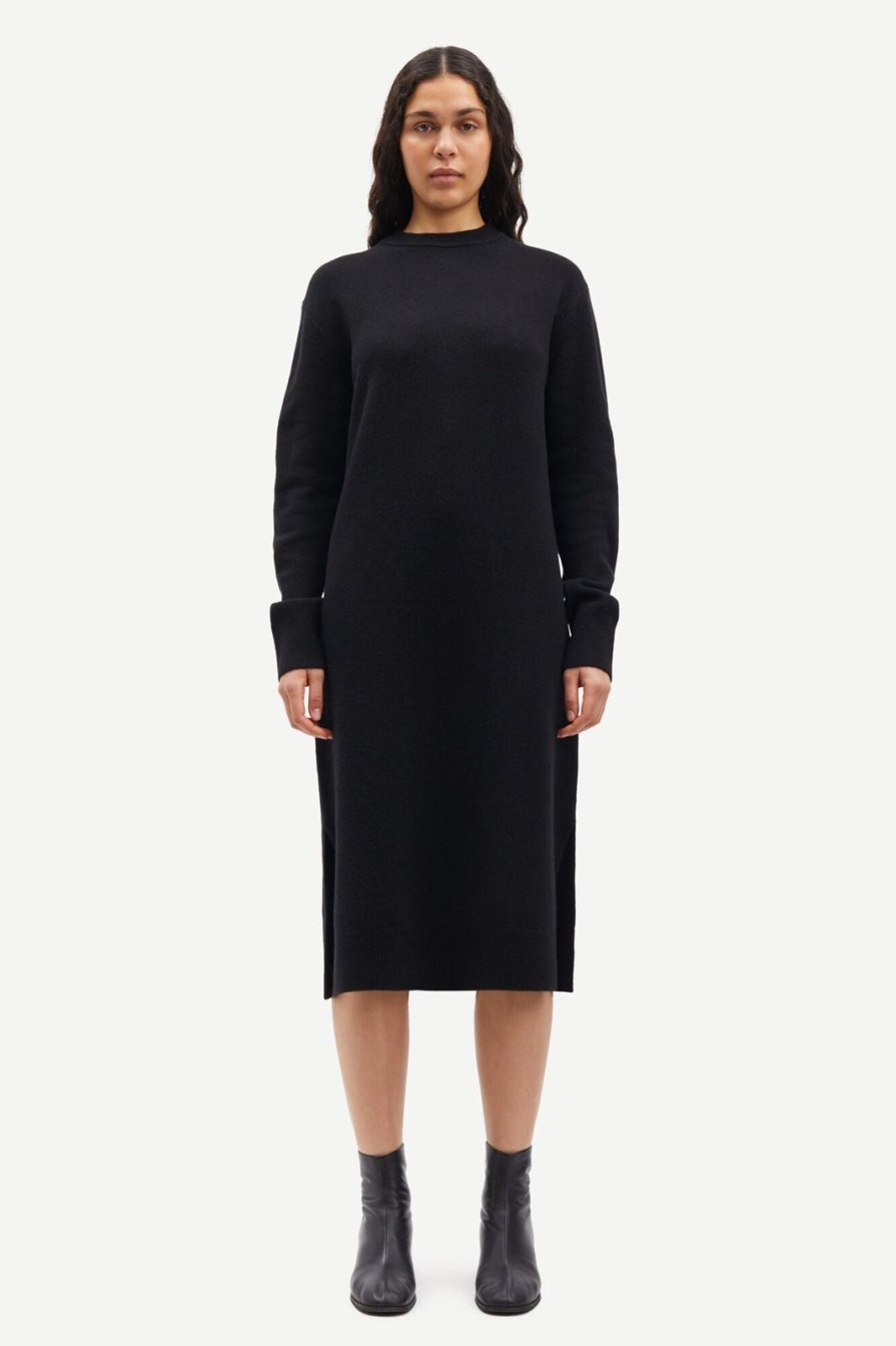 Hot Samsoe Samsoe Sacharlotte Knit Dress Black