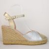 Online Macarena Carla Espadrille Gold/Silver